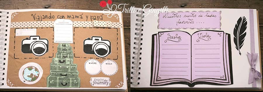 Baby book per bimba, pagine interne