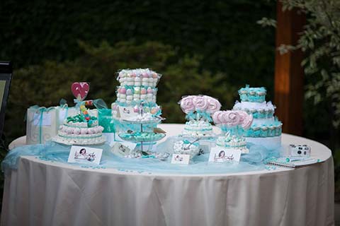 buffet di dolci matrimonio tiffany