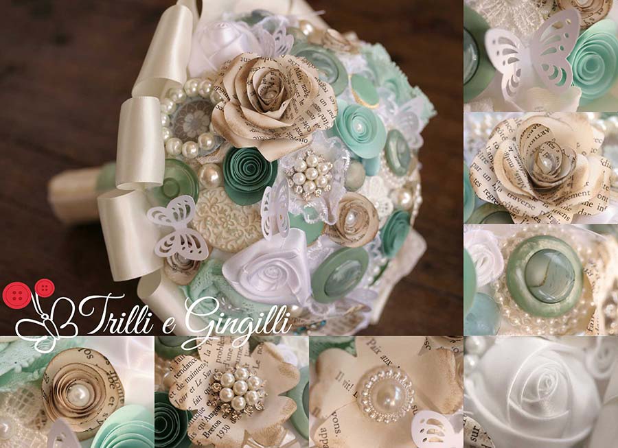 bouquet shabby chic tiffany