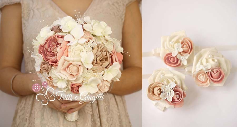 bouquet sposa shabby peonie ortensie