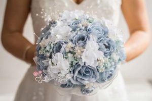 bouquet sposa originali azzurro