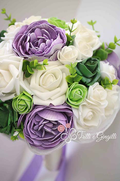 bouquet rose piccole peonie