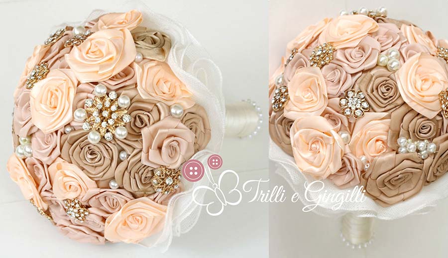 bouquet rose pesca