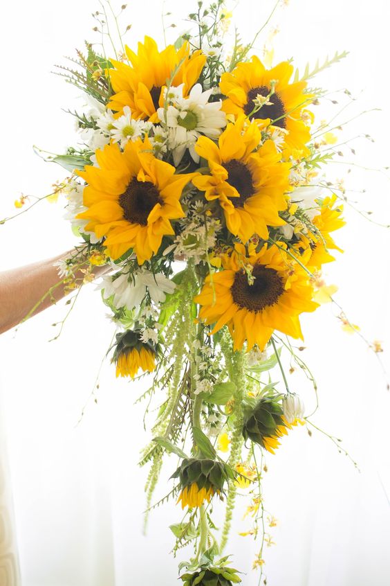 Foto Bouquet Sposa Di Girasoli Tanti Esempi Per Il Tuo Matrimonio