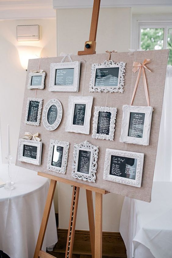 tableau matrimonio tema romantico shabby