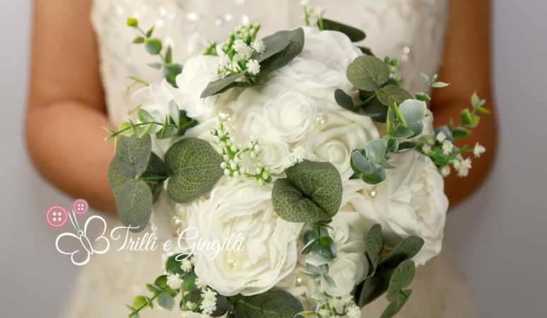 Bouquet sposa bianco e verde: un classico tornato di moda!