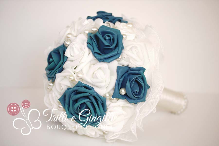 eco bouquet rose blu