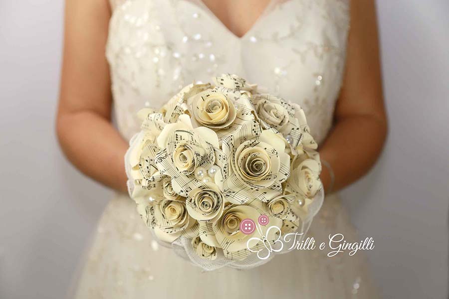 bouquet sposa 2018 di carta