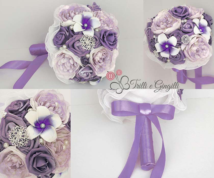 bouquet sposa viola