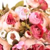 Bouquet sposa boho lampone peonie ranuncoli