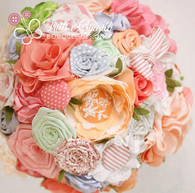 Fabric Bouquet multicolor