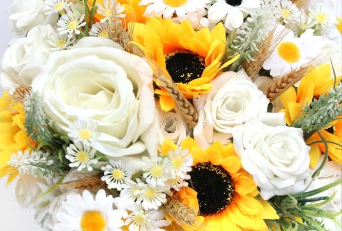 Bouquet sposa di girasoli originali