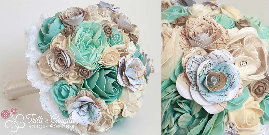 bouquet tema viaggio tiffany