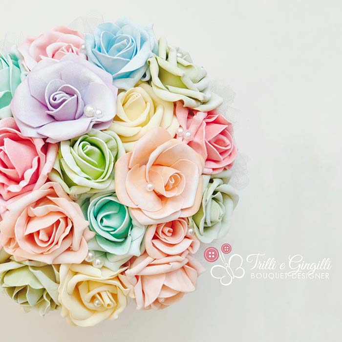 bouquet sposa colorato arcobaleno